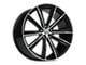 Vision Wheel Splinter Gloss Black Machined Wheel; 22x9; 35mm Offset (10-15 Camaro)