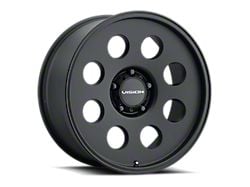 Vision Wheel Midway Satin Black Wheel; 16x8; 0mm Offset (94-98 Mustang)