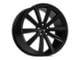 Vision Wheel Splinter Satin Black Wheel; 22x9; 35mm Offset (16-24 Camaro)