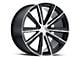 Vision Wheel Splinter Gloss Black Machined Wheel; 18x8.5 (17-23 AWD Challenger)