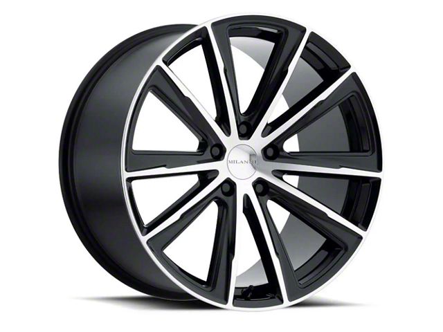 Vision Wheel Splinter Gloss Black Machined Wheel; 20x10.5 (17-23 AWD Challenger)