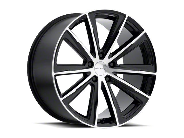 Vision Wheel Splinter Gloss Black Machined Wheel; 20x9 (17-23 AWD Challenger)