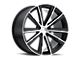 Vision Wheel Splinter Gloss Black Machined Wheel; 20x9 (17-23 AWD Challenger)