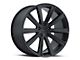 Vision Wheel Splinter Satin Black Wheel; Rear Only; 20x10.5 (08-23 RWD Challenger, Excluding Widebody)