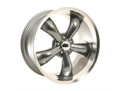 Vision Wheel Legend 5 Gunmetal Machined Wheel; 20x9.5 (11-23 RWD Charger, Excluding Widebody)