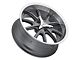 Vision Wheel Torque Gunmetal Machined Wheel; 18x9.5 (11-23 RWD Charger, Excluding Widebody)