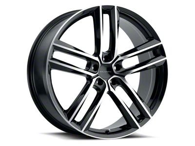 Vision Wheel Clutch Gloss Black Machined Wheel; 20x9 (11-23 RWD Charger, Excluding Widebody)