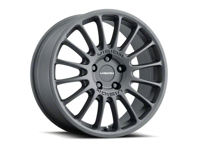 Vision Wheel Monaco Satin Black Wheel; 17x8 (11-23 AWD Charger)