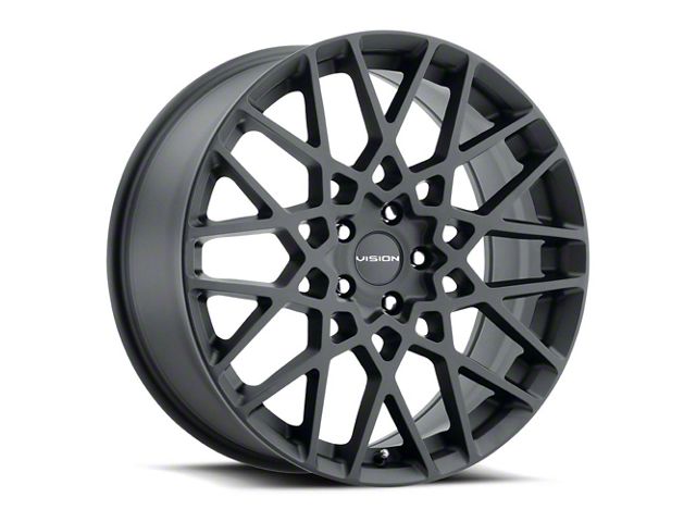 Vision Wheel Recoil Satin Black Wheel; 17x8 (11-23 AWD Charger)