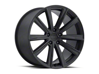 Vision Wheel Splinter Satin Black Wheel; Rear Only; 22x10.5 (11-23 RWD Charger, Excluding Widebody)
