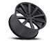 Vision Wheel Splinter Satin Black Wheel; Rear Only; 22x10.5 (11-23 RWD Charger, Excluding Widebody)