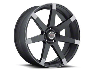 Vision Wheel Sultan Matte Black with Anthracite Spoke Wheel; 20x9 (11-23 RWD Charger, Excluding Widebody)