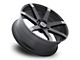 Vision Wheel Sultan Matte Black with Anthracite Spoke Wheel; 22x9.5 (11-23 RWD Charger, Excluding Widebody)