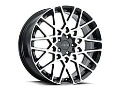 Vision Wheel Recoil Gloss Black Machined Wheel; 20x8.5; 35mm Offset (21-25 Mustang Mach-E)