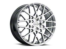 Vision Wheel Recoil Hyper Silver Wheel; 20x8.5; 35mm Offset (21-25 Mustang Mach-E)