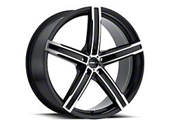 Vision Wheel Boost Gloss Black Machined Face Wheel; 16x7; 38mm Offset (94-98 Mustang)