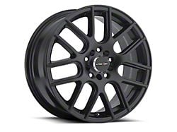 Vision Wheel Cross Matte Black Wheel; 16x7; 38mm Offset (94-98 Mustang)