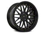 Vors VR8 All Black Gold Rivet Wheel; 18x8; 35mm Offset (17-23 AWD Challenger)