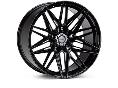 Vossen HF7 Gloss Black Wheel; Front Only; 20x9.5; 25mm Offset (15-23 Mustang)