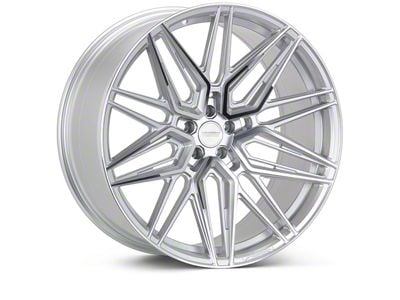 Vossen HF7 Silver Polished Wheel; Front Only; 20x9; 32mm Offset (15-23 Mustang)