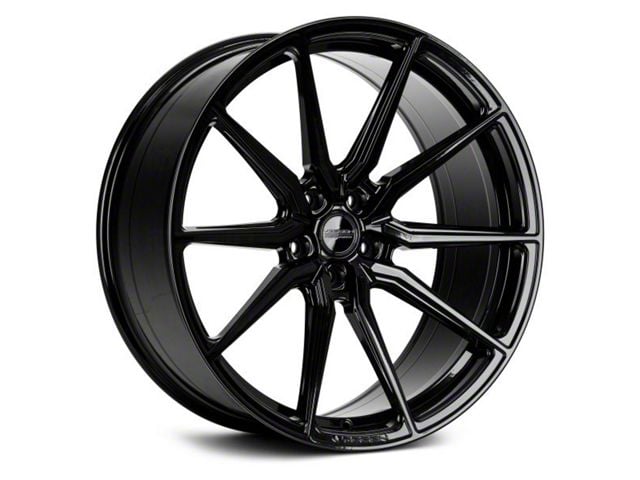 Vossen HF3 Gloss Black Wheel; Rear Only; 20x11 (11-23 RWD Charger, Excluding Widebody)