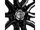 Vossen HF3 Tinted Gloss Black Wheel; Rear Only; 21x12 (20-24 Corvette C8, Excluding Z06)
