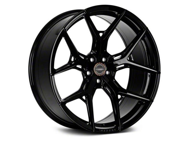 Vossen HF5 Gloss Black Wheel; Rear Only; 21x12 (20-24 Corvette C8, Excluding Z06)