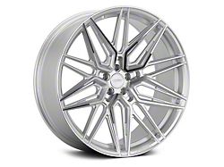 Vossen HF7 Silver Polished Wheel; Rear Only; 20x11; 40mm Offset (20-25 Corvette C8, Excluding Z06)