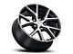 Voxx Lumi Gloss Black Machined Wheel; Rear Only; 20x10 (06-10 RWD Charger)