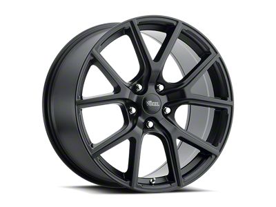 Voxx Lumi Matte Black Wheel; 20x10; Rear Only; 25mm Offset (06-10 RWD Charger)