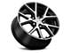 Voxx Lumi Gloss Black Machined Wheel; 18x8 (10-15 Camaro LS, LT)