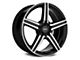 Voxx Como Gloss Black Machined Wheel; 18x8 (10-14 Mustang GT w/o Performance Pack, V6)