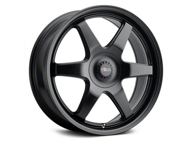 Voxx Riva Matte Black Wheel; 18x8 (10-14 Mustang GT w/o Performance Pack, V6)