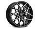 Voxx Paso Gloss Black Machined Wheel; 18x8 (2024 Mustang EcoBoost w/o Performance Pack)