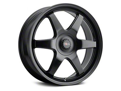 Voxx Riva Matte Black Wheel; 18x8 (2024 Mustang EcoBoost w/o Performance Pack)