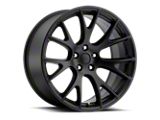 Hellcat Style Matte Black Wheel; 20x9; 20mm Offset (11-23 RWD Charger)