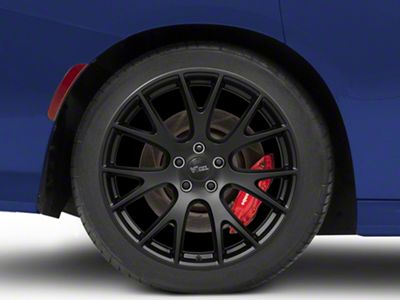 Hellcat Widebody 2 Style Matte Black Wheel; Rear Only; 20x11; 16mm Offset (11-23 RWD Charger)