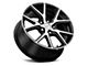 Voxx Lumi Gloss Black Machined Wheel; 18x8 (11-23 RWD Charger w/o Brembo, Excluding Widebody)