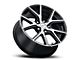 Voxx Lumi Gloss Black Machined Wheel; Rear Only; 20x10 (11-23 RWD Charger)