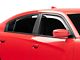 Weathertech Side Window Deflectors; Front and Rear; Dark Smoke (11-23 Charger)