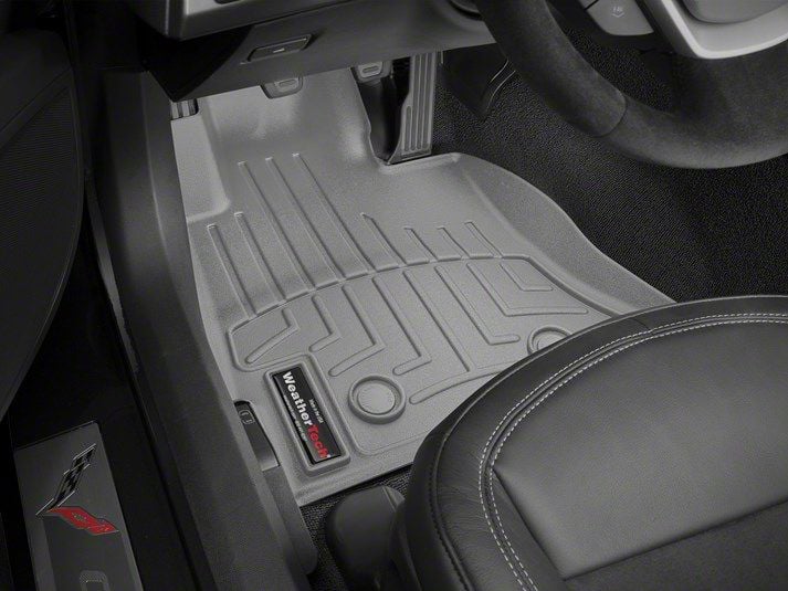 Weathertech Corvette DigitalFit Front Floor Liners; Gray 465891 (14-19 ...