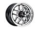 WELD Street Performance Laguna Drag Gloss Black Milled Wheel; Rear Only; 15x10; 50mm Offset (05-09 Mustang)