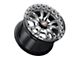 WELD Street Performance Belmont Beadlock Gloss Black Milled Wheel; Rear Only; 15x10; 25mm Offset (79-93 Mustang w/ 5-Lug Conversion)