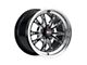 WELD Street Performance Belmont Drag Gloss Black Milled Wheel; Rear Only; 15x10; 25mm Offset (79-93 Mustang w/ 5-Lug Conversion)