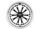 WELD Street Performance Belmont Drag Gloss Black Milled Wheel; Rear Only; 15x10; 25mm Offset (79-93 Mustang w/ 5-Lug Conversion)