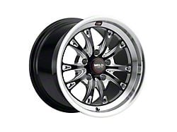 WELD Street Performance Belmont Drag Gloss Black Milled Wheel; Rear Only; 15x10; 22mm Offset (08-23 RWD Challenger, Excluding Widebody)