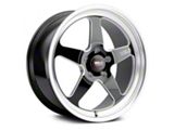 WELD Performance Ventura Drag Gloss Black Milled Wheel; Front Only; 18x5; -23mm Offset (05-09 Mustang)