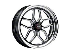 WELD Performance Laguna Drag Gloss Black Milled Wheel; Rear Only; 15x10; 22mm Offset (06-10 RWD Charger)