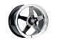WELD Performance Ventura Drag Gloss Black Milled Wheel; Rear Only; 15x10 (06-10 RWD Charger)