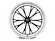 WELD Performance Belmont Drag Gloss Black Milled Wheel; Front Only; 17x5 (10-14 Mustang)